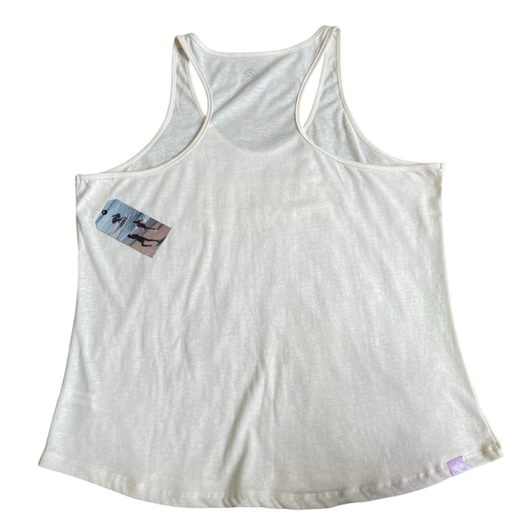 rabbit Mother Runner Remix Tank Gardenia Size XL Floral Outdoors Sporty Bohemian - Picture 3 of 7